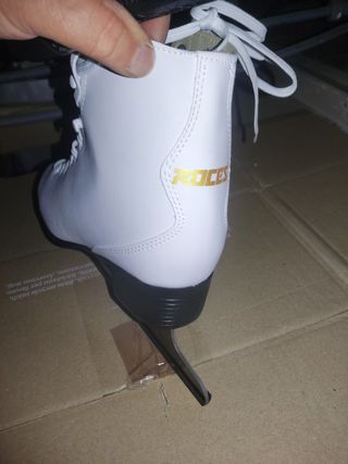 Patines hielo niña blancos