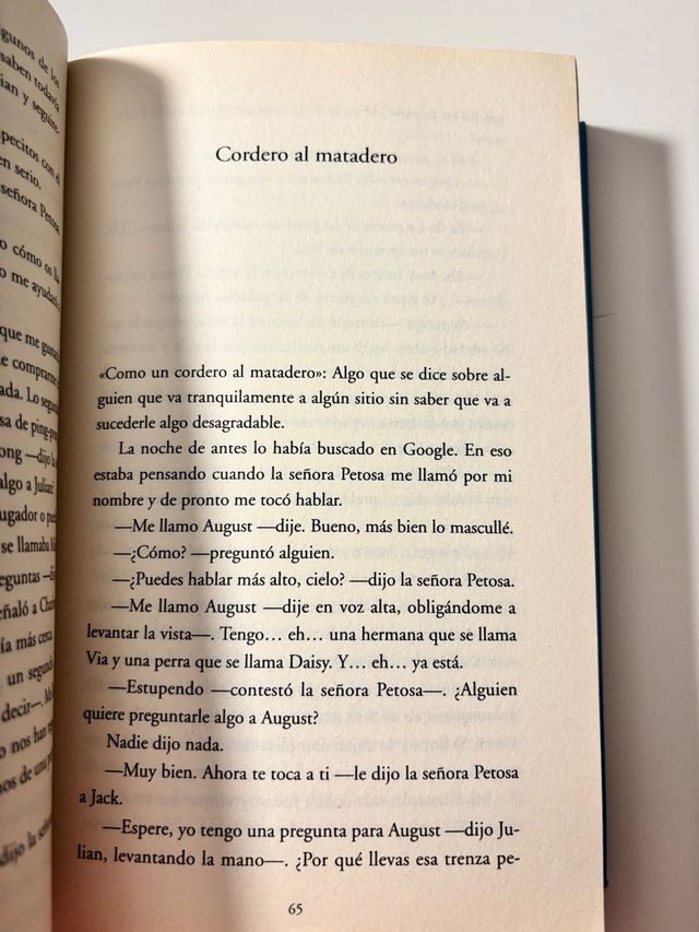 La Leccion De August (Spanish Edition)