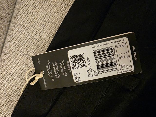 Bermudas Adidas Golf Negro - Talla 38