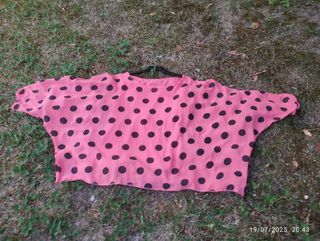 Blusa lunares rosa-negro T.44/46