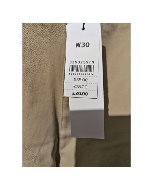 Shorts TOPMAN nuevo  beige talla S