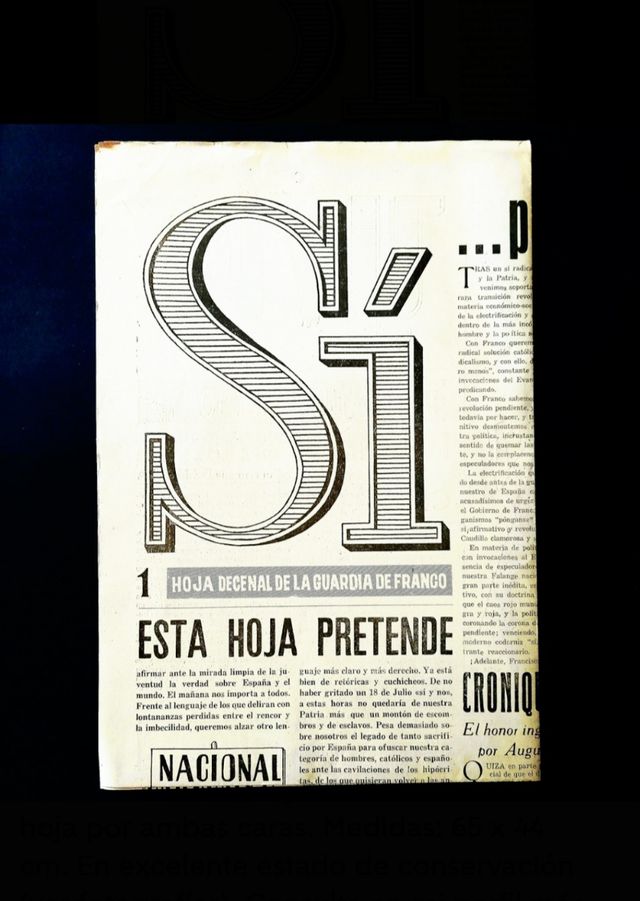 Franco Periódico Militar Antiguo Guardia