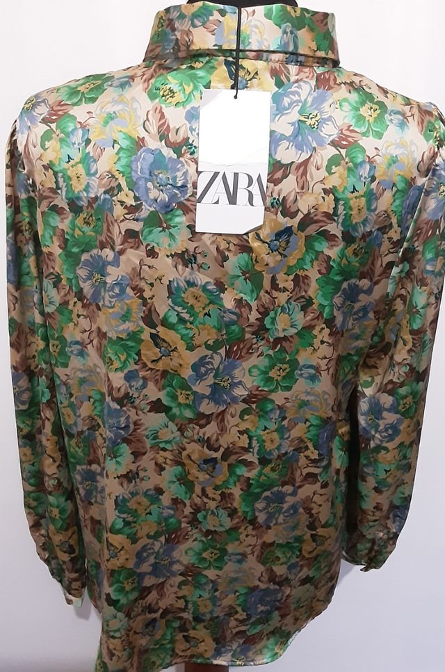 Camicia Zara fiori multicolor