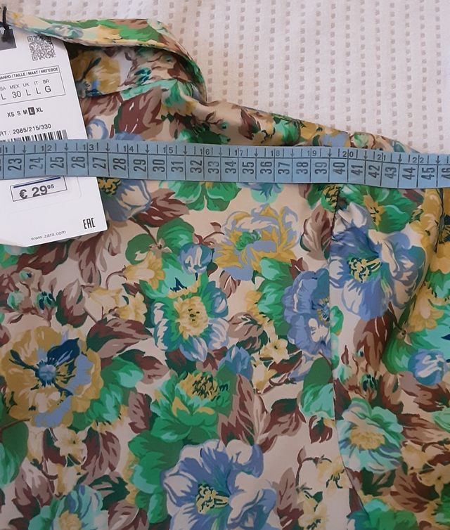 Camicia Zara fiori multicolor