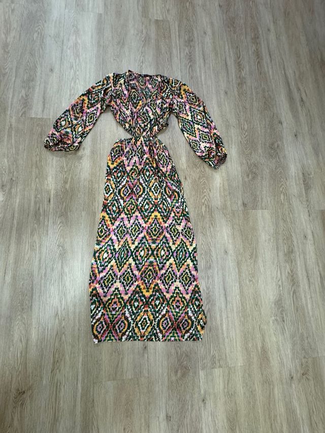Vestido largo multicolor