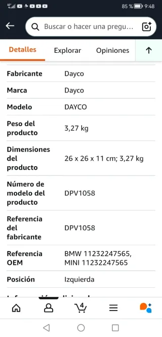 Polea dumper BMW E46