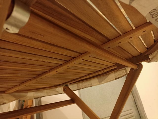 Mesa jardín-terraza madera