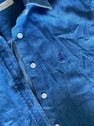 Vestido camisero vaquero Polo Club azul