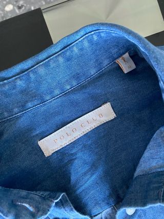 Vestido camisero vaquero Polo Club azul