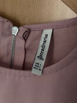 Top Stradivarius rosa talla L
