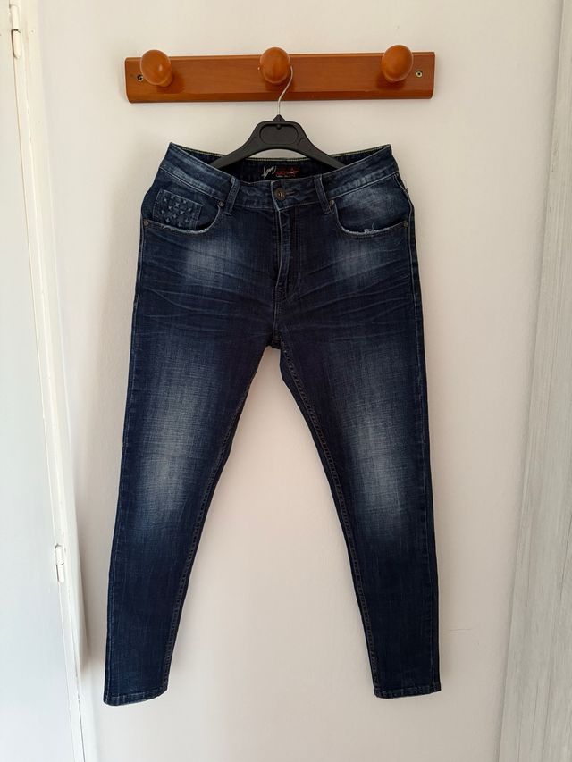 Jeans Hombre Azul - Pantalones