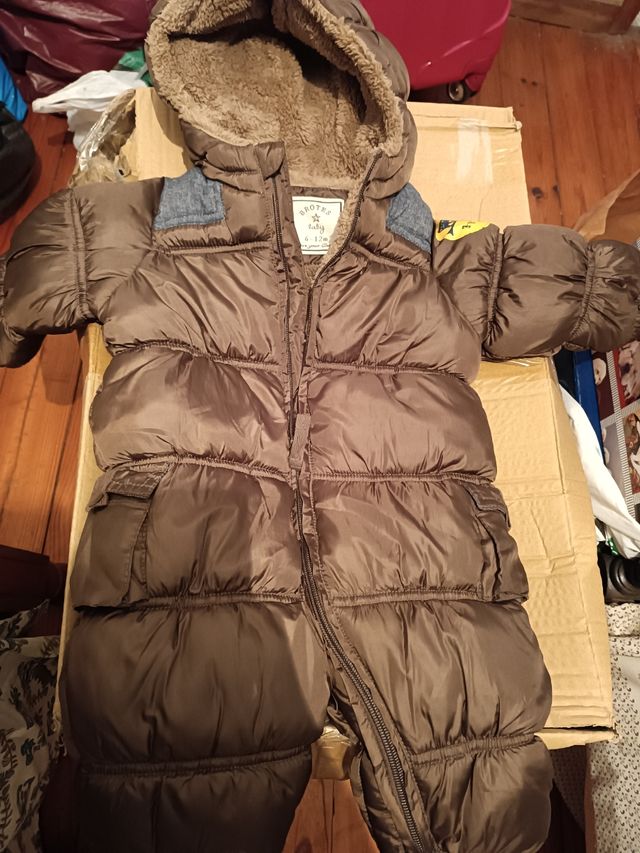 Buzo nieve bebé 0-12m + guantes