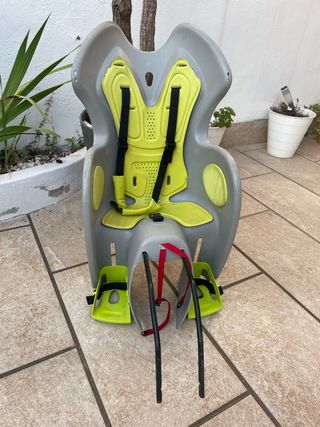 Silla bici bebé - Gris/Verde