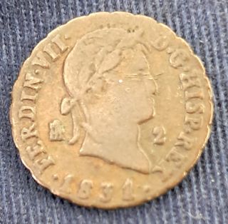 Moneda 2 Maravedíes 1831 España