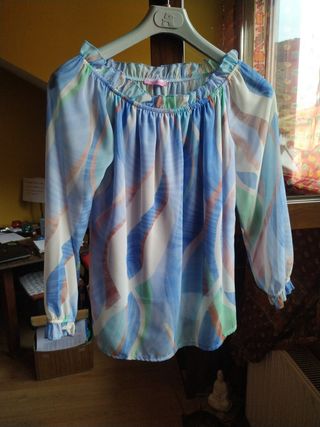 Blusa estampada multicolor