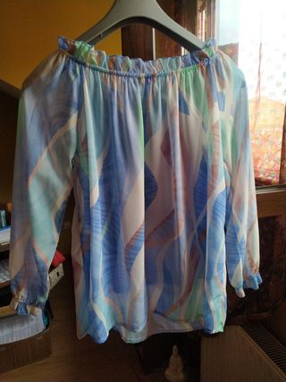 Blusa estampada multicolor