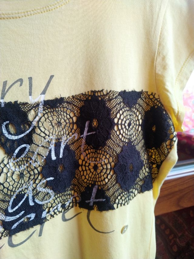 Camiseta amarilla negra - Talla única