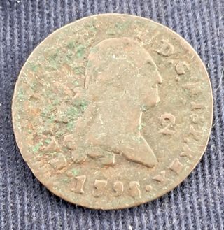 Moneda 2 Maravedíes 1795