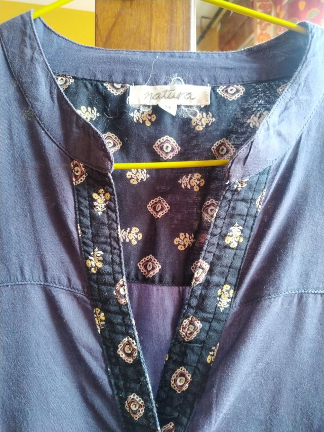 Camisa azul Natura