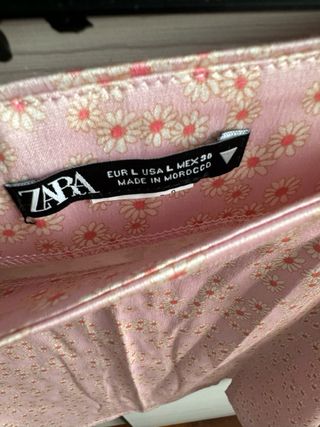 Mini Falda Zara Rosa - Talla L
