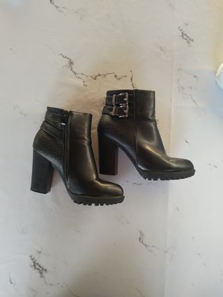 Botines negros de mujer, talla 38