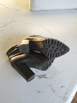 Botines negros de mujer, talla 38