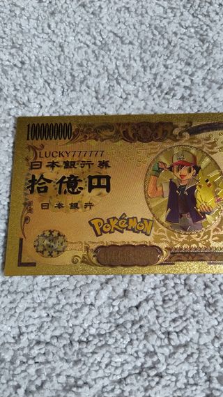 Banconota Golden Pokemon 