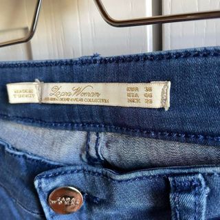 Jeans Zara dritti elasticizzati blu