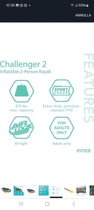 Gommone INTEX Challenger 2 - 2 persone