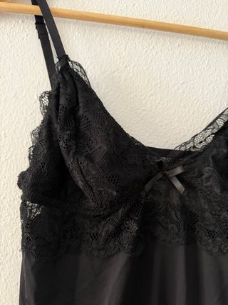 Lencería negra encaje
