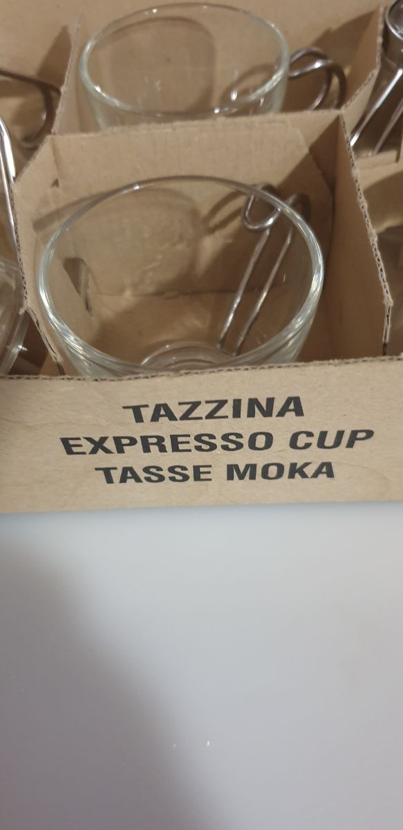 6 Tazas Espresso Cristal