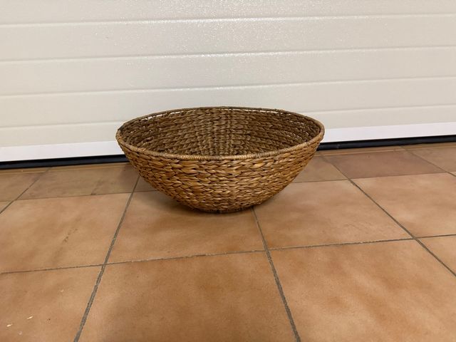 Cesto mimbre marrón