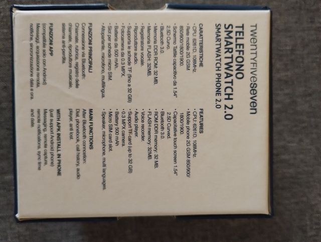 Smartwatch Telefono Q18 nuovo