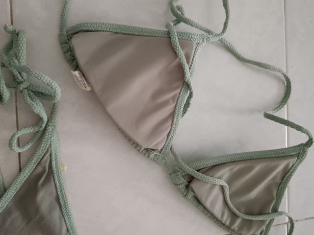 Bikini a triangolo verde oliva Bohodot