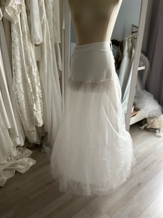 cancán blanco novia