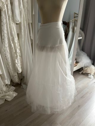 cancán blanco novia