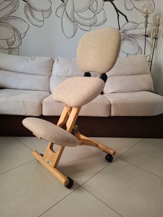 Sedia ergonomica Cinius beige. Come NUOVA