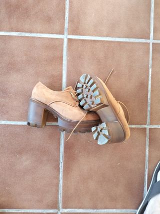 Zapatos tacón marrón - Talla 38