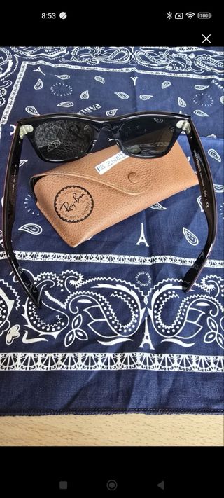 Ray-Ban rb2140 Gafas sol rojas-negras