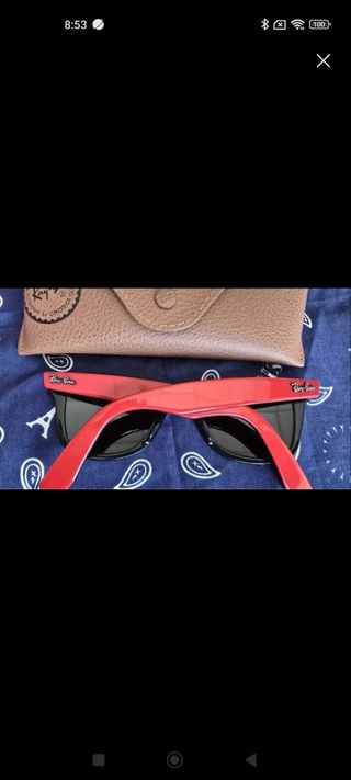 Ray-Ban rb2140 Gafas sol rojas-negras
