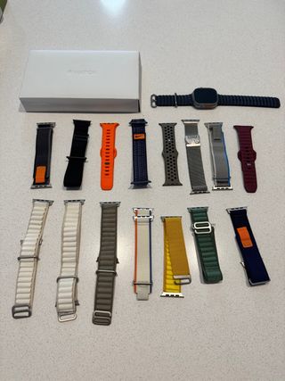 Apple Watch Ultra 1ª gen + 15 correas.