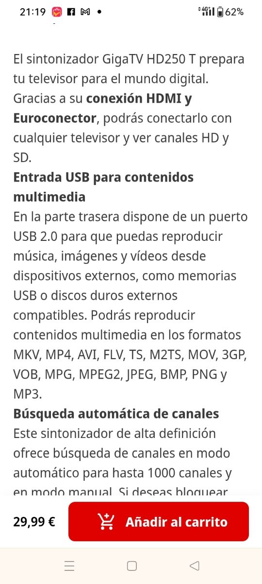 Regleta fluorescente 8W con interruptor y dos luce