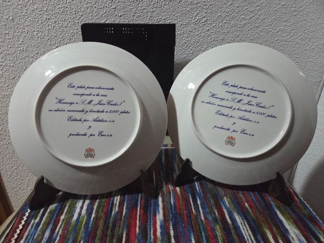 Platos S.M. Reyes Juan Carlos & Sofía