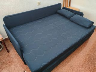 Sofá cama azul marino