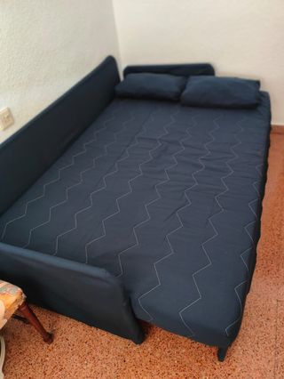 Sofá cama azul marino