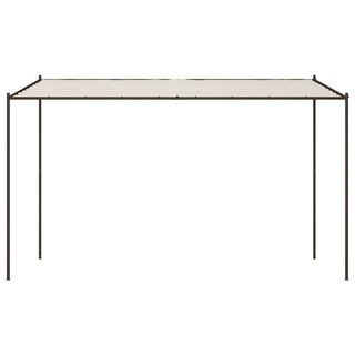 vidaXL Cenador de acero y tela blanco 4x4 180 g/m2