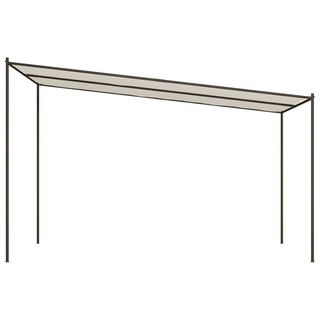vidaXL Cenador de acero y tela blanco 4x4 180 g/m2