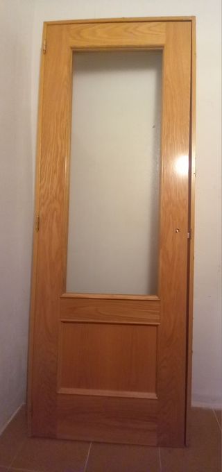Puerta interior con cristal