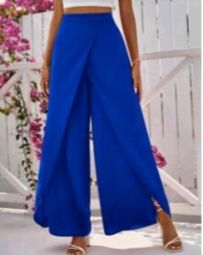 Pantalón ancho azul eléctrico
