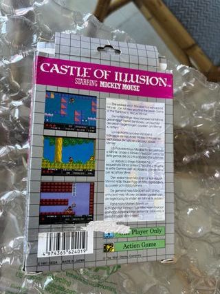 Castle of Illusion Sega Game Gear PAL Completo